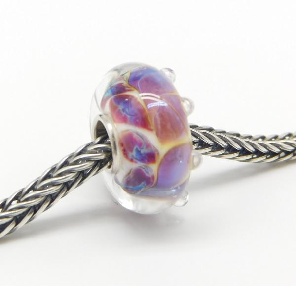 Violet Peacock - Elfbeads Glas - Originalfoto - Kopie